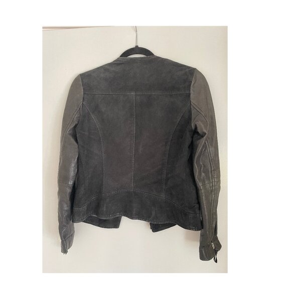 All Saints Biker Jacket, Black Leather, Womens 0 - Picture 3 of 4